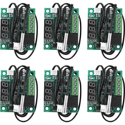 JFBL Hot 6Pcs W1209 Digital Thermostat Temperature Controller Boards -50-110 Celsius Electronic Temperature Control Switch Modul