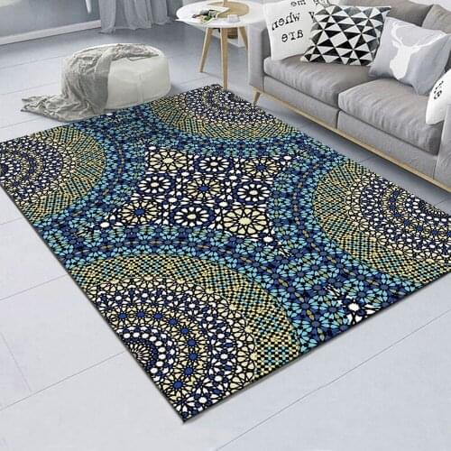 Creative Europe Type 3D Printing Carpet Hallway Doormat Nordic Geometric Pattern Home Bedroom Rugs For Carpets Room Living Area
