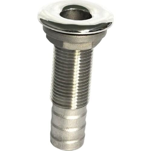 Marine 316 Stainless Steel Pump Thru-Hull/Scupper Drain for Hose 1/2inch