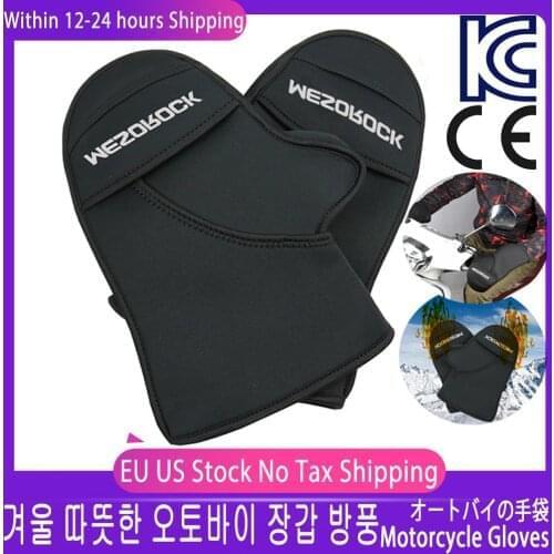 Motorcycle Winter Thicken Warmer Hand Handlebar Gloves 30x24CM Motorbike/Scooter Handlebar Grip Muffs Windproof Warm Cover