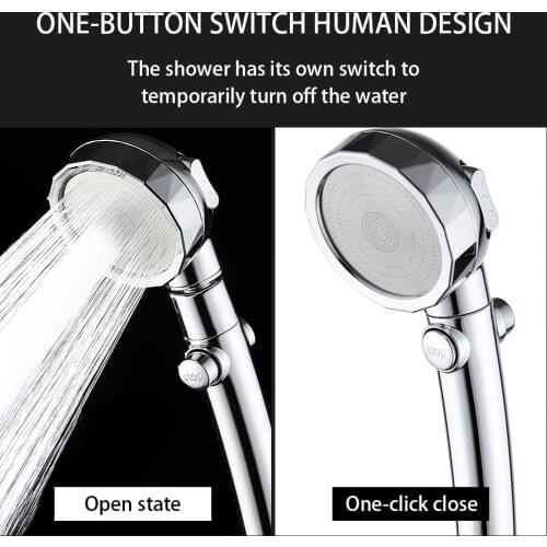 Shower Head High Pressure Rain Bath Showers Adjustable Water Saving Showerhead Luxury For Home Hotel Bathroom Sprayer