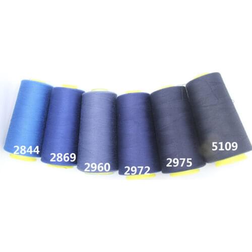 3000 yards 40s/2 high speed sewing thread polyester sewing thread type manual line 402 -embroidery thread-Navy series