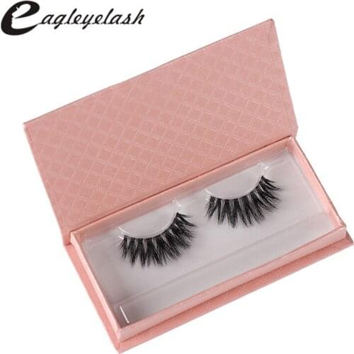 Full Strip Lashes 3D mink Transparent Plastic Lashes % Real Mink Strip Eyelashes Premium False Eyelashes Free shipping