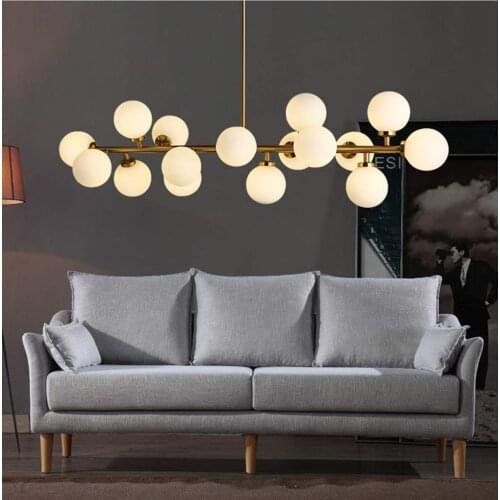Post-Modern Chandelier 16 Round Glasses LED Ceiling Light Pendent Light Fixture DNA Shape with G4 LED Bulbsfor Living Room