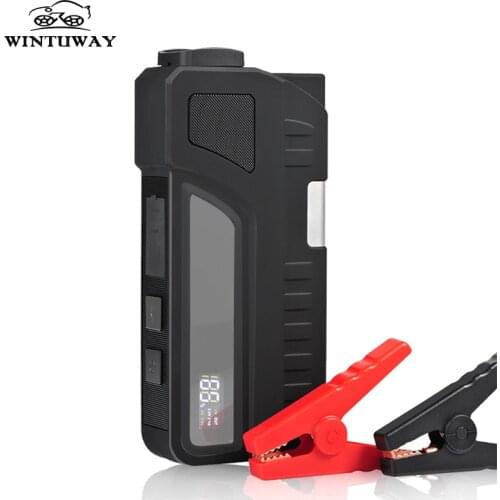 Multi-Function Car Jump Starter Emergency QC Fast Battery Charger Potable Power Bank 12V Starting Device For Booster LED Light