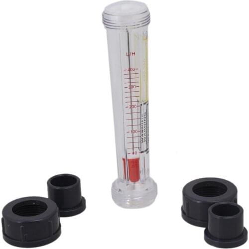 Gray Plastic Connector Water Flow Measuring Flow Meter 40-400L/H