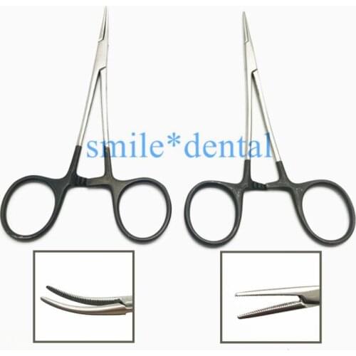 Bite forceps needle holders Straight curved head hemostatic forceps needle holder for pet hair clamp pliers