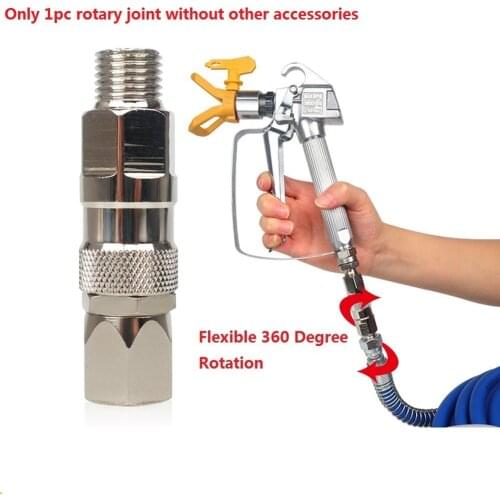 1/3/5Pcs 1/4 Inch Airless Spray Gun Hose Swivel Joint Universal Airless Sprayer High Pressure Pipe Connector Accessories Tool