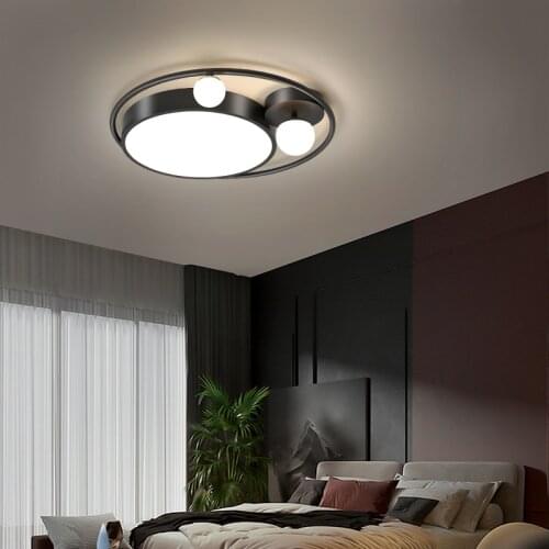 Modern Simple LED Ceiling Lamp Dining Living Room Surface Mount Acrylic Panel Light Bedroom Kitchen Indoor Creative Fixtures