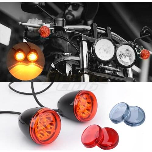 Motorcycle Turn Signal Light Motos Accessories Custom Bike Indicator For Harley XL883 XL1200 Sportster 1992-UP