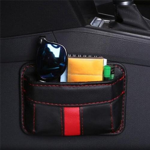 Universal Car Seat Side Storage Bag Pocket Cage Car Seat Car Door Crack Debris Hanging Mobile Phone Storage Shelf Storage Box