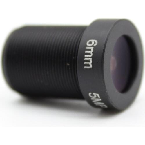 X2pcs 1/2.5" HD 5MP 6mm Fixed Iris M12 MTV IR Board CCTV Lens for Security IP Camera