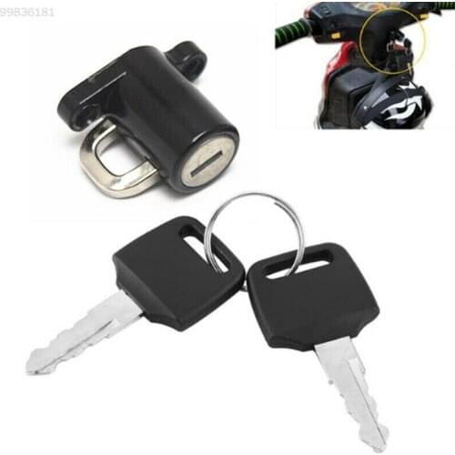 Motorcycle Scooter Helmet Lock Secure with 2 Keys Universal Fitment