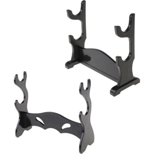 1Pc Two Tiers Holder Display Stand / Acrylic Bracket Rack for Cartoon and Comics Show Sword Magic Wand Collection