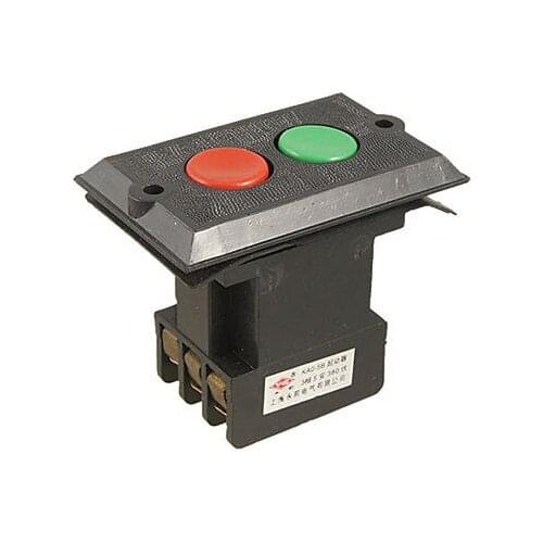 380V 5A 6 Screw Terminals 3 Phase ON OFF Push Button Switch