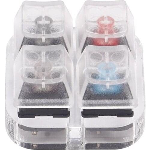 4 Key Caps Mechanical Keyboard Switches Tester Sampler Acrylic Caps Translucent Keycaps Kit for Cherry MX Testing Tool