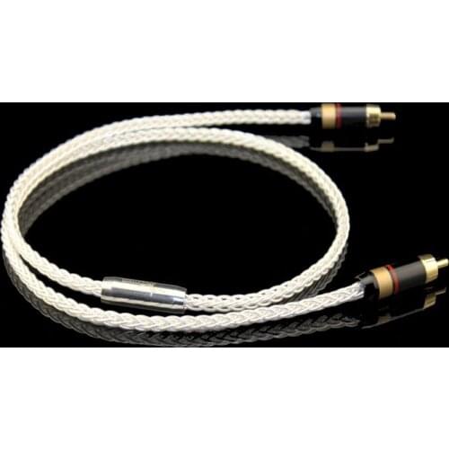 7N single crystal copper silver-plated fever digital coaxial RCA HiFi audio cable