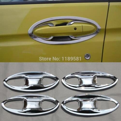 For Honda Fit Jazz 2014 2015 2016 ABS Chrome Door Bowl Trim