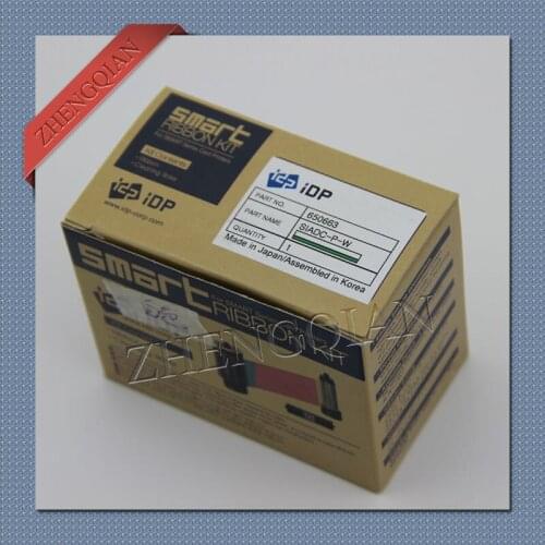 IDP 650663 SIADC-P-W white ribbon for use with the IDP pritners