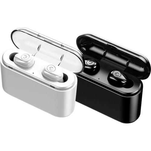 BT5.0 TWS Mini Earbuds IPX6 waterproof Hidden In-ear Earphones True Wireless Headphones with 2200mAh Charging Box