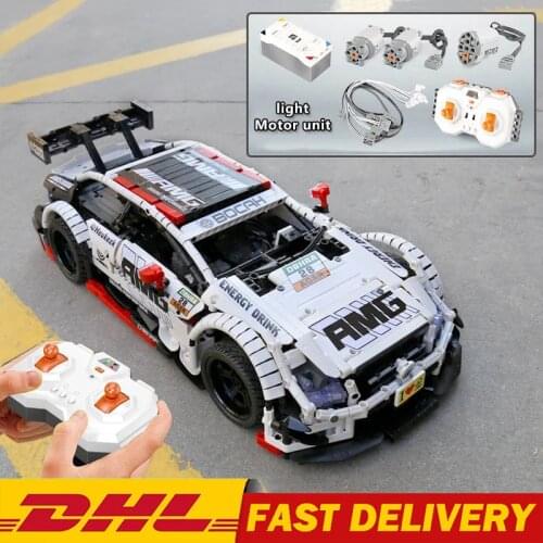 MOC Technical Series High-Tech APP Motorized Car Model The MOC-6687 AMGed C63 DTM Building Blocks Bricks Kids Christmas Gifts