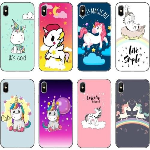 Cartoon Unicorn Kawaii Soft Cover Case For Samsung Galaxy A71 A70 A60 A51 A50 A41 A40 A31 A30 A20E A21S A12 A10 A7 A5 A3