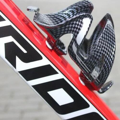 New High Quality Outdoor Cycling Bike Glass Carbon Fiber Pattern Water Bottle Rack MTB Cage Holder #277511