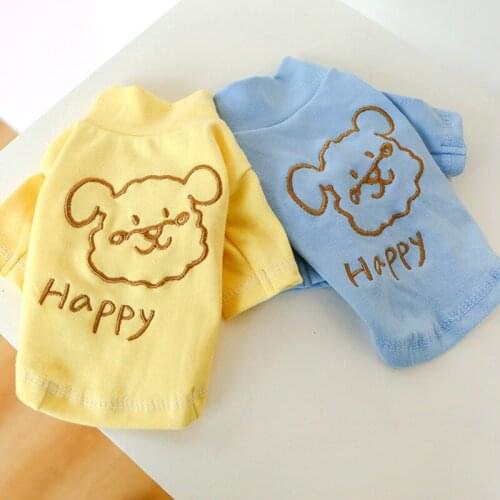 6097# Puppy Autumn Winter Base Shirt Turtleneck Warm Pet Dog Outer Wear Cute Printing Dogs Homewear Chihuahua Warm Clothing