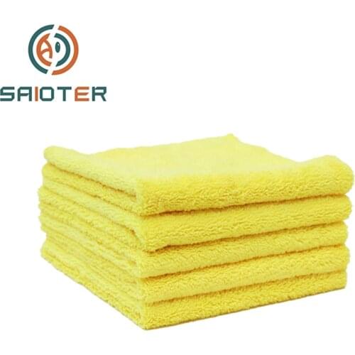SAIOTERNew Microfiber Auto Detailing Towel 40x40cm 400GSM Ultra Soft Edgeless Towel Perfect For Car Washing Paint Care Accessory