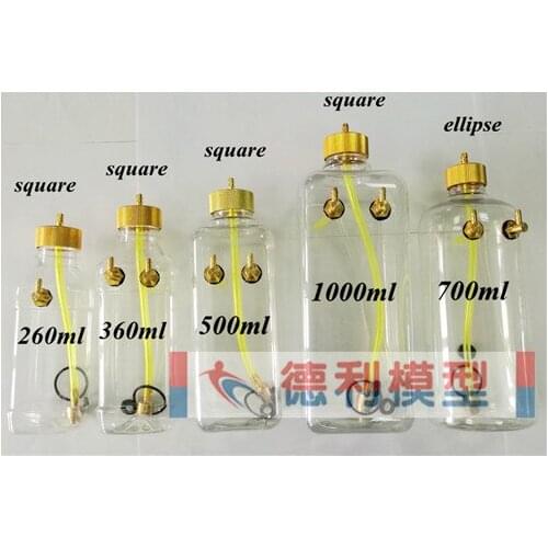 Transparent Oil Drum Fuel Tank for RC Gas Airplane