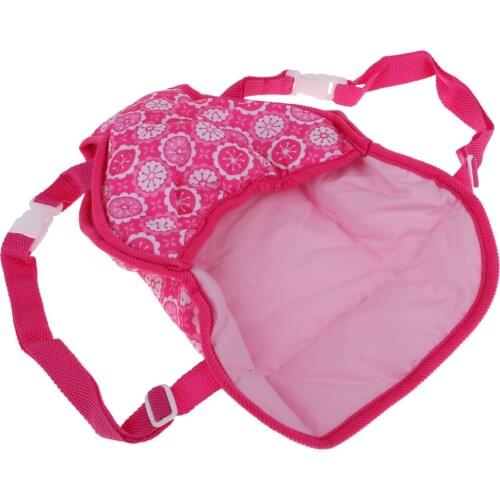 Doll Travel Backpack Carrier Handbag For 18inch Accessory Pink