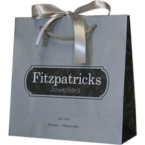 Custom Made Promotional Cheap White Paper Bag for Jewelry sale