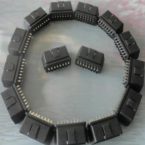 100pcs/lot FreebShipping OBD male connector, OBD assembly male plug, OBD2 car connector with 16 terminals obd plug for Car 12V