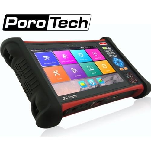 Wanglu H.265 4K IP camera tester X7 8MP TVI CVI AHD SDI CVBS 6 in 1 CCTV Tester Monitor with TDR,Cable trace,Optical power meter