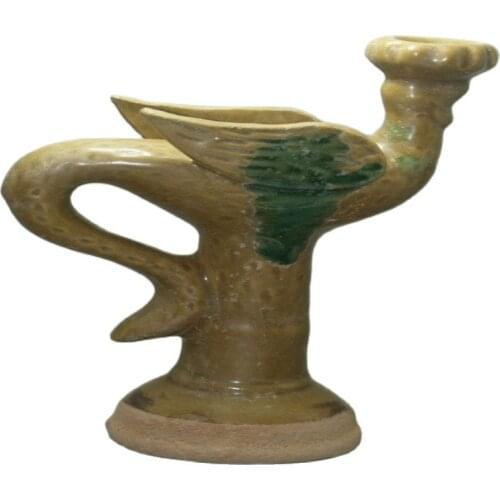 Fine Old China Crackle Glaze Ceramic Porcelain & Pottery Ancient Lamp Collectible old porcelain