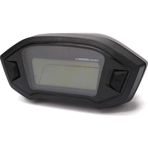 Universal Motorcycle LCD Digital Speedometer Odometer Backlight Motorcycle for 2,4 Cylinders 1300r/min Maximum display199km