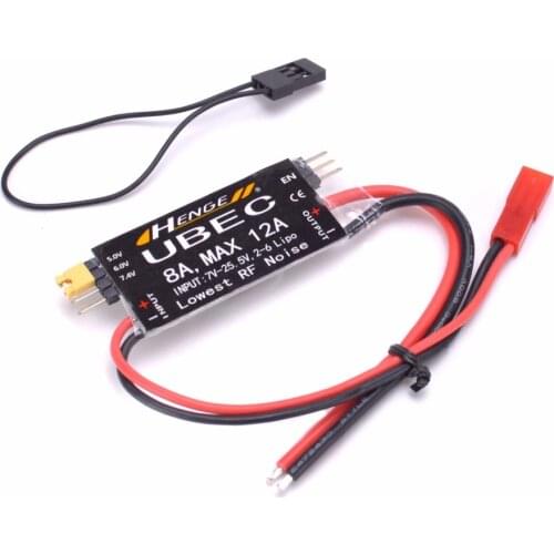 HENGE 8A UBEC Output 5V / 6V 6A / 8A Max 12A 2-6S Lipo / 6-16 cell Ni-Mh Input Switch Model BEC For RCDrone QuadCopter Car Part