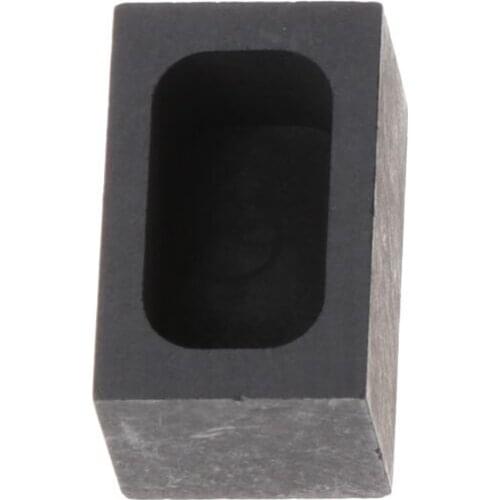 High Purity Black Graphite Ingot Bar Mold Mould Crucible for Melting Gold Silver Brass Casting Refining Jewelry Tools