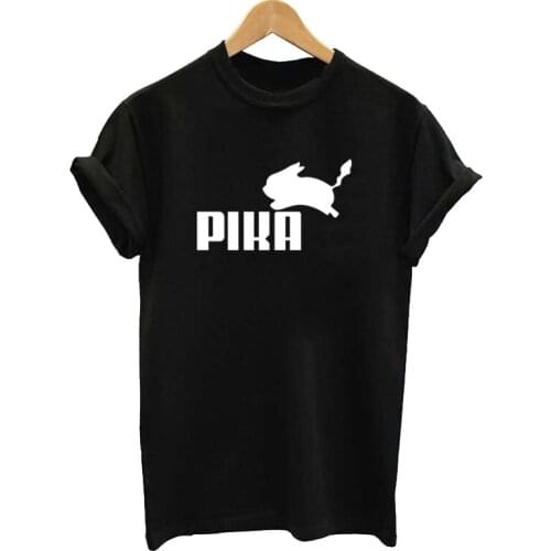 2020 New Fashion Summer T-shirt Harajuku Loose T-shirt Casual Womens T-shirt Pika Print T-shirt Ladies Top Large Size XXL