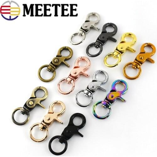 10/30pcs 13mm Luggage Bag Metal Buckles Key Chain Dog Collar Lobster Clasps Snap Hook DIY Sewing Handmade Buttons Craft H4-1