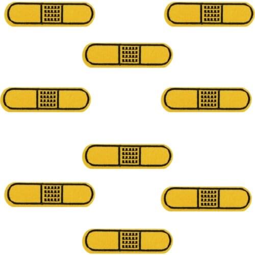 10 pcs Band-aid patches badges for clothing iron embroidered patch applique iron on patches sewing accessories for DIY clothes