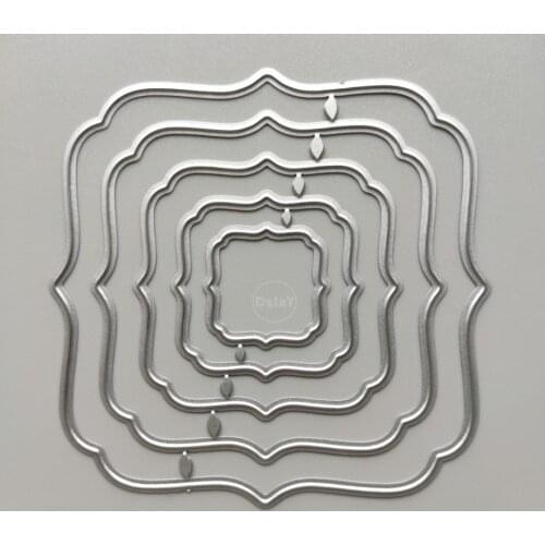 2021 Square Lace Metal Cutting Dies DIY Scrapbooking Paper Photo Album Crafts Mould Cards Embossing Mold Stencils for Decor