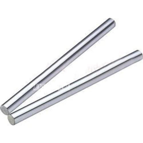 2pcs High Frequency Plus Hard Chrome Rod Optical Axis Length 500mm Chrome Plated Round Steel Rod Bar Cylinder Linear Rail Hot