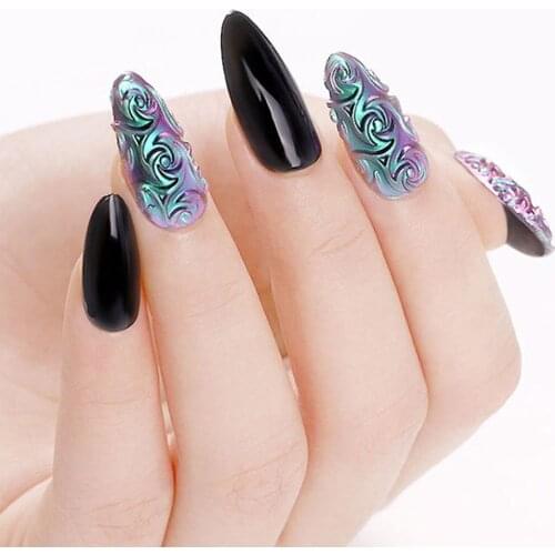 3D Relief Manicure Silicone Template Home Nail Salon Tool Manicure Supplies Holiday Gift Birthday Gift