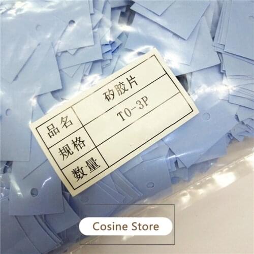 50pcs/200pcs Thermally conductive silicone sheet Insulating gasket Silicon film TO-3P 20x25MM