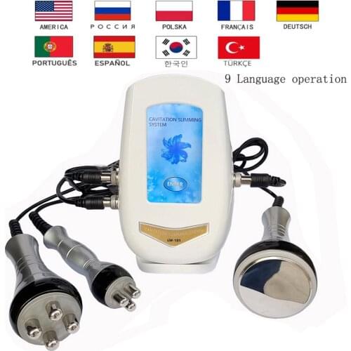 40KHZ Cavitation Ultrasonic Body Slimming Machine RF Beauty Device Facial Massager Skin Tighten Face Lifting Anti-wrinkle