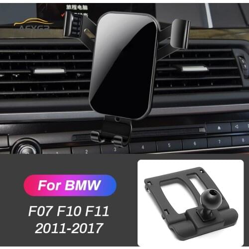 Car Mobile Phone Holder For BMW F07 F10 F11 5 Series GT 2011 2012-2017 360 Degree Air Vent Outlet Mount GPS Navigation Bracket