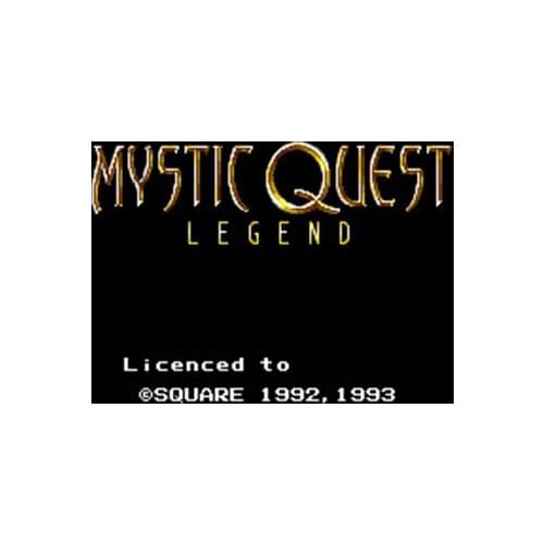 Mystic Quest Legend NTSC Version 16 Bit 46 Pin Big Gray Game Card For USA Game Players