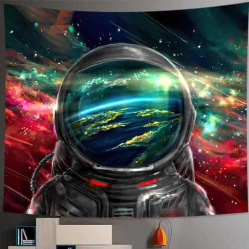 Interstellar Astronaut Tapestry Home Decoration Wall Hanging Boho Room Decor Hanging Cloth Background Hippie Tapestries