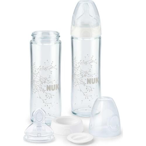 Nuk Glass Slikon Spout Classic Baby Bottle 240 Ml